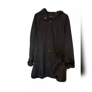 Jones New York Womens Jacket Black Windbreaker
